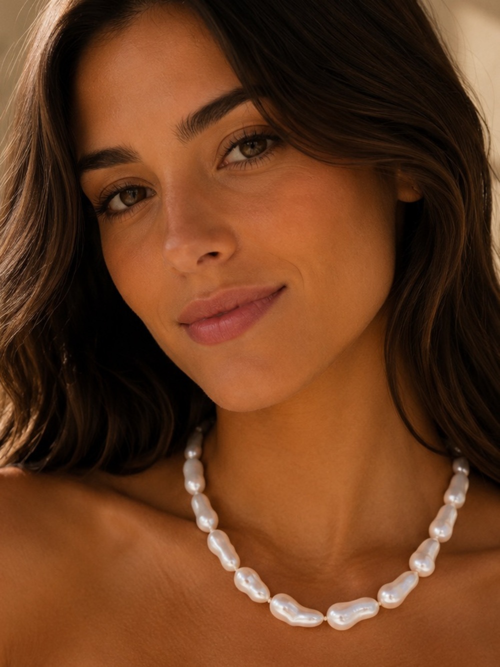 Bold Pearl Necklace - natural pearls! Timeless Elegance